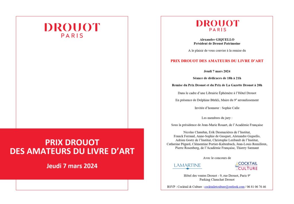 invitation prix drouot 7 mars 20241